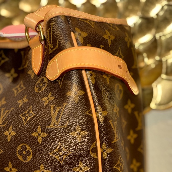 AUTH & VTG LOUIE VUITTON BROWN MONOGRAM CANVAS BATIGNOLLES VERTICAL ED. TOTE - Picture 8 of 16